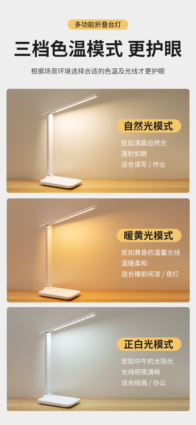 LED護眼檯燈 閱讀燈 (充插款／插電款)
