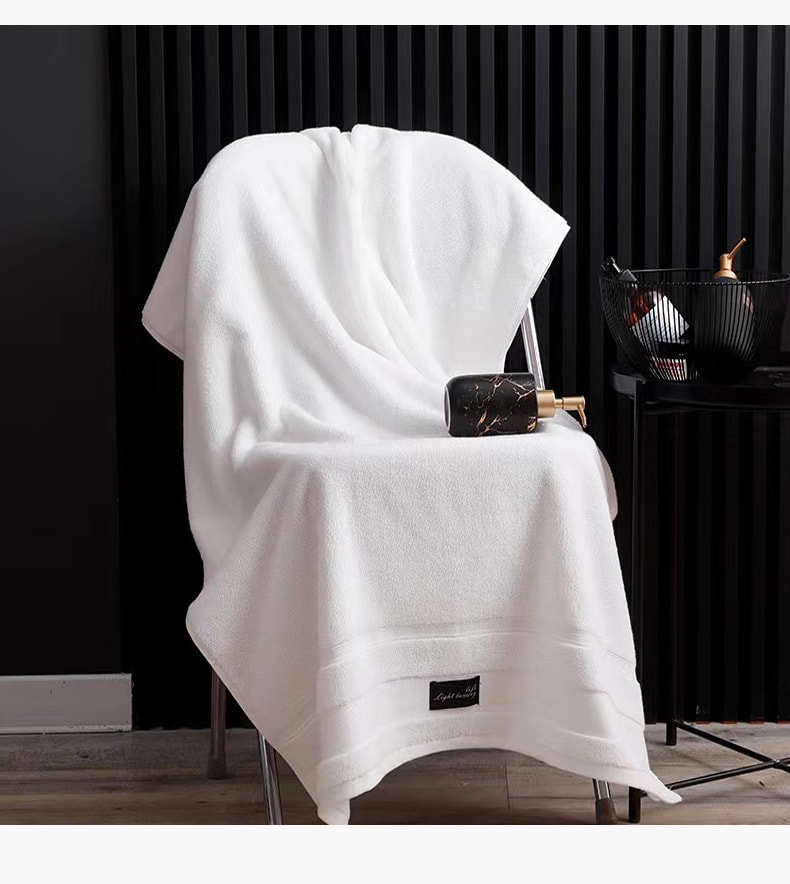 純棉布標吸水浴巾 精梳棉浴巾 (70x140cm)