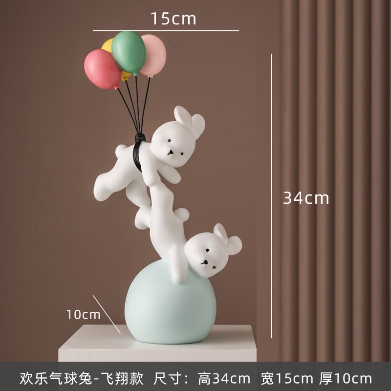 小熊／兔子氣球造型擺飾 桌面擺飾