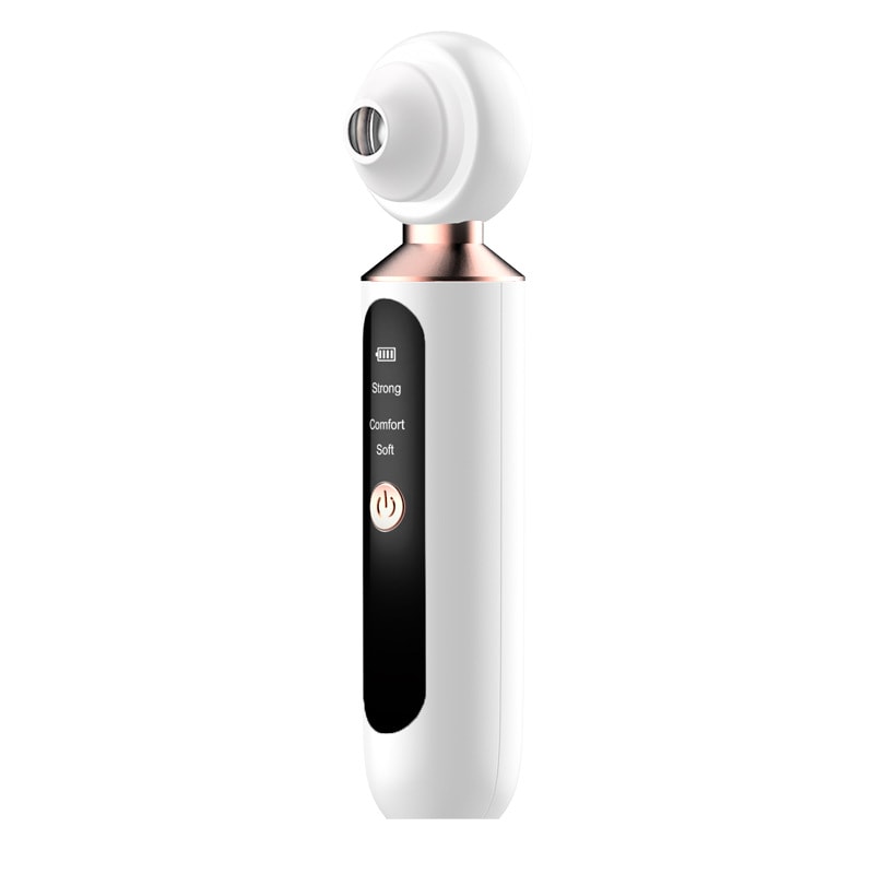 強勁吸力3檔調節LED燈放大鏡電動吸黑頭美容儀 去黑頭粉刺神器  USB充電