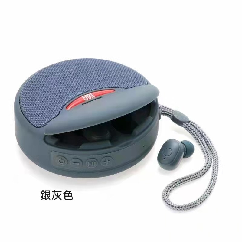 【T&G】二合一藍牙喇叭+耳機／可當手機支架／無線藍牙耳機音箱 USB充電