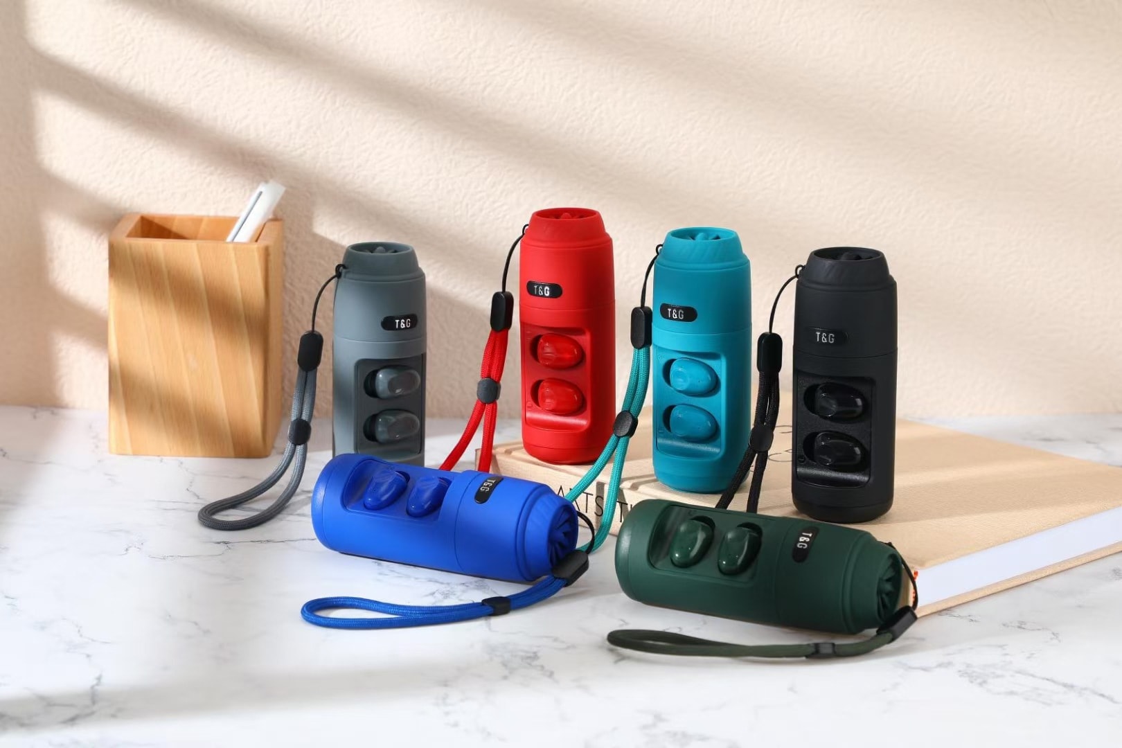 【T&G】二合一無線藍牙喇叭+藍牙耳機／無線藍牙耳機音箱TG806 USB充電