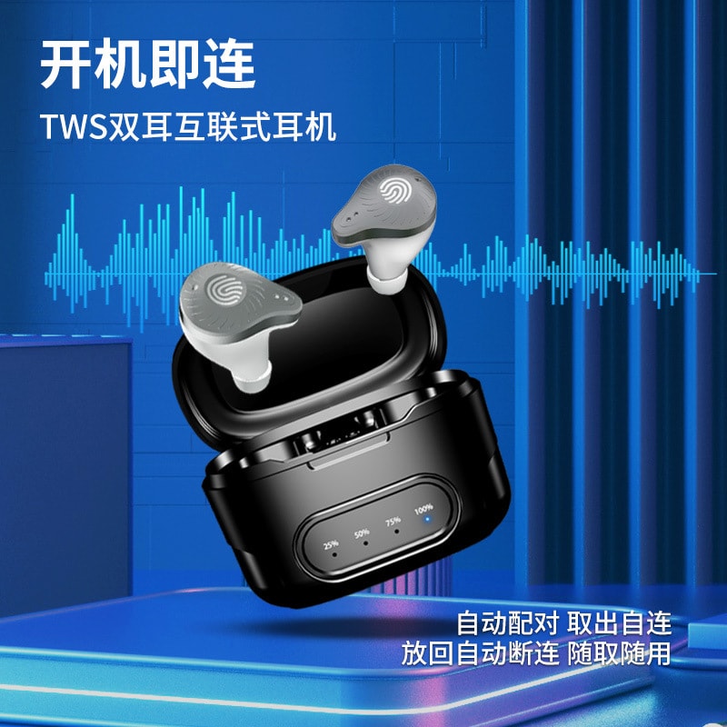 IPX3防水超長續航智能降噪無線藍芽運動耳機／藍芽耳機(Type-C充電)