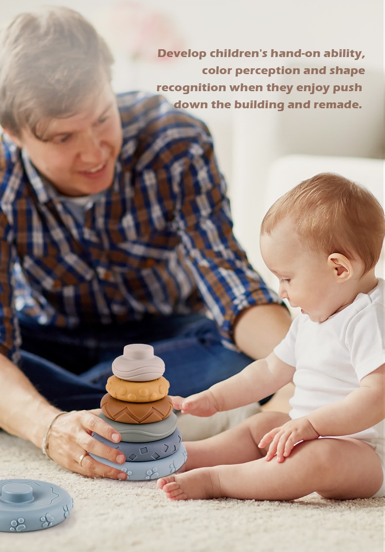 【KONIG KIDS】嬰幼兒益智軟積木 浮雕方塊軟積木 積木疊疊樂