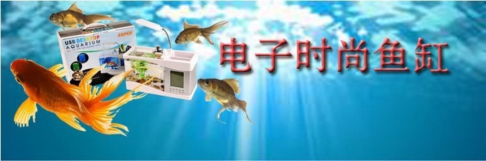多功能迷你水族箱 萬年曆魚缸 (USB充電)