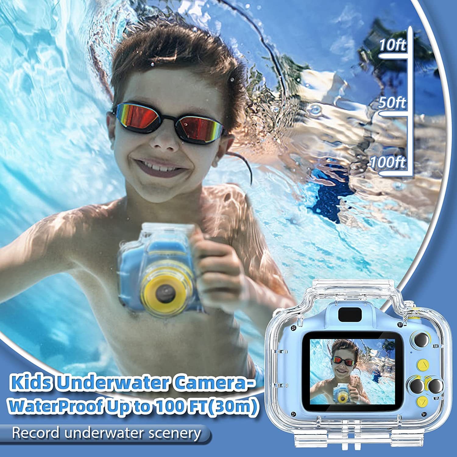 運動防水迷你兒童相機 兒童玩具相機 (USB充電)