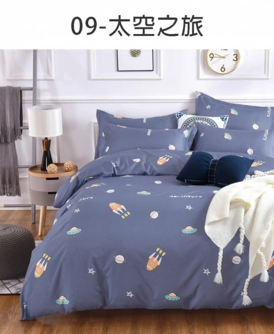 【YOU CAN BUY】舒膚柔棉印花床包組