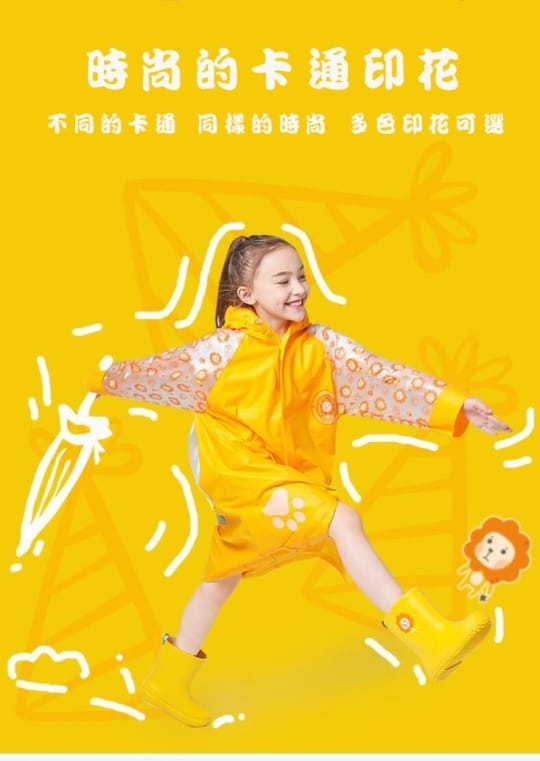 超萌加厚版兒童充氣帽雨衣(加厚 超萌 充氣帽)