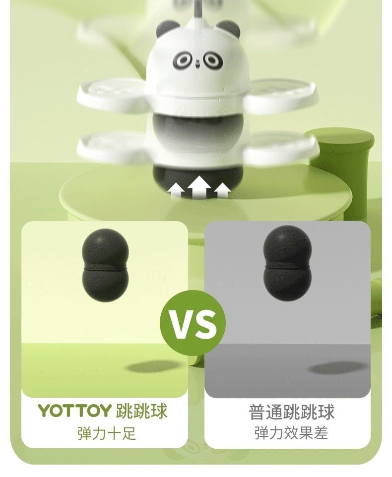 【YOTTOY】平衡健身發光彈力跳跳球 兩款任選