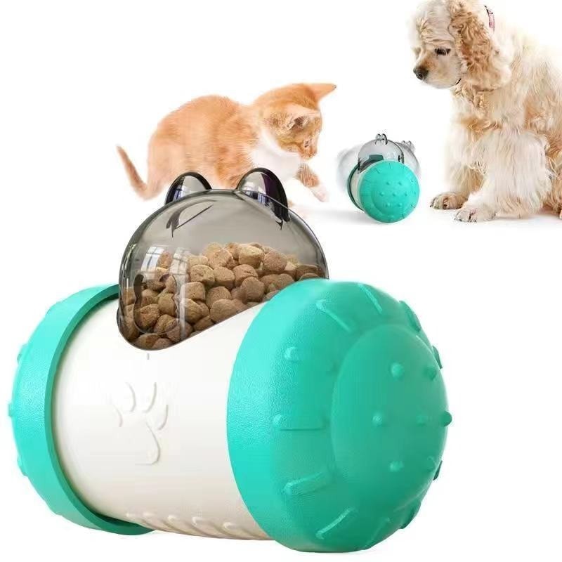 不倒翁漏食寵物趣味玩具車 慢食器 寵物用品 寵物益智玩具