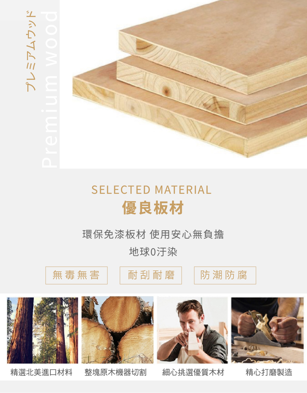 【Famy+】自然森系2件組 床頭經典款 有門款 10CM薄型床頭+床底 床架組