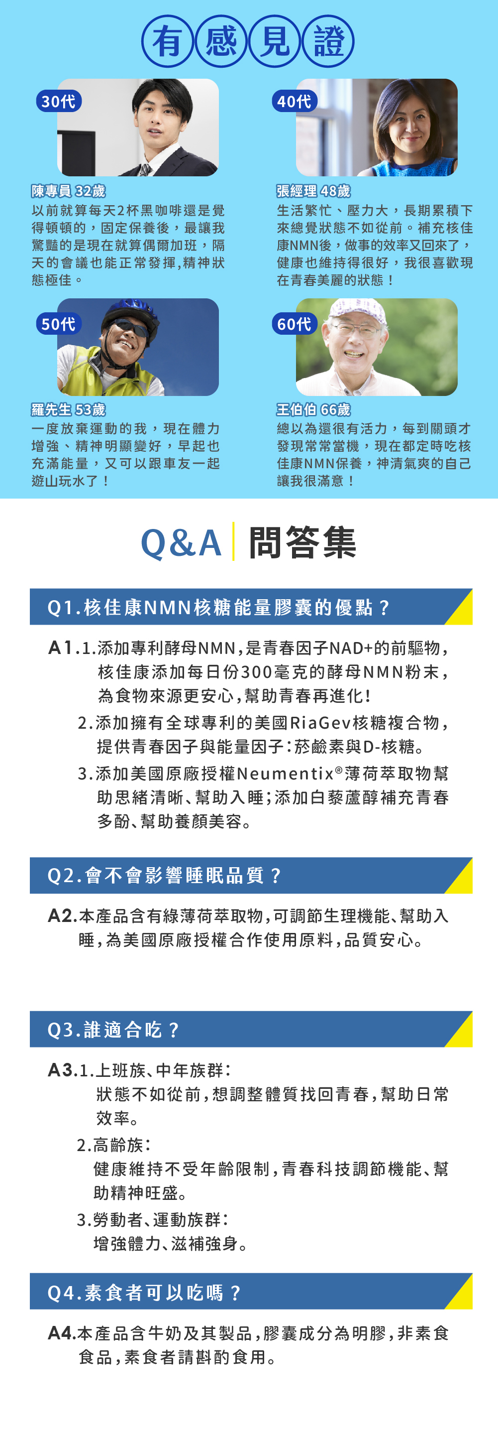 【JoyHui佳悅 】核佳康NMN(30粒/盒) 雙重NAD 元素幫助找回青春 酵母NMN 白藜蘆醇 菸鹼醯胺