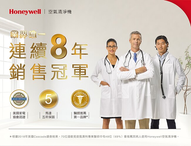 【公司貨】Honeywell InSightTM HPA5250 5250 10-20坪 空氣清淨機 空氣淨化器 美國認證 專效濾網
