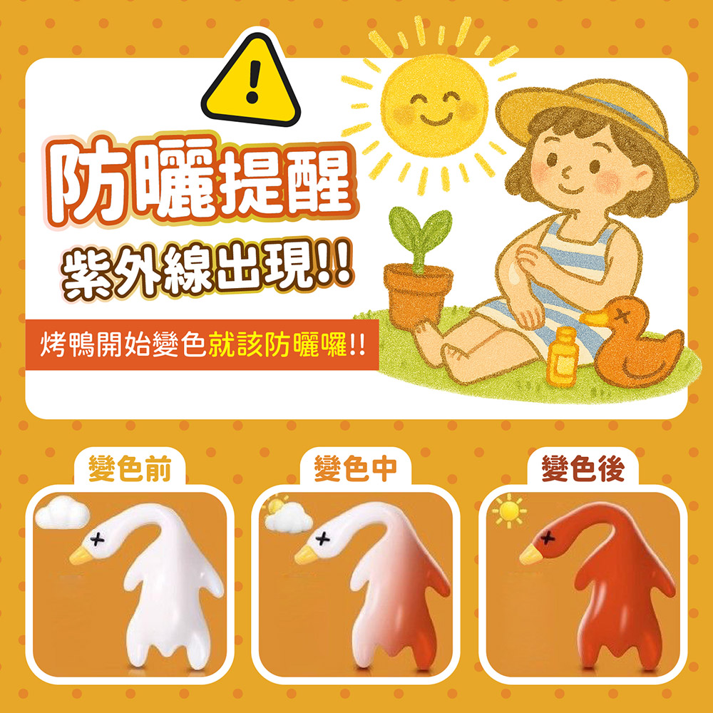 紫外線變色烤鴨吊飾