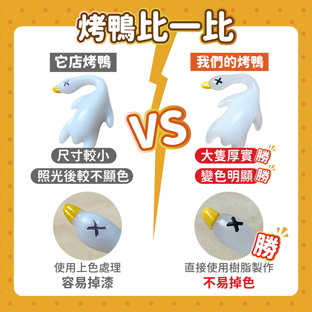 紫外線變色烤鴨吊飾