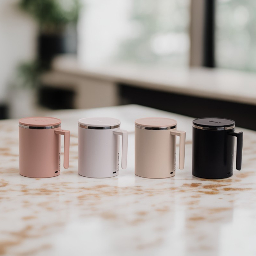 二代基礎款有色蓋304不銹鋼電動攪拌杯(360ml)