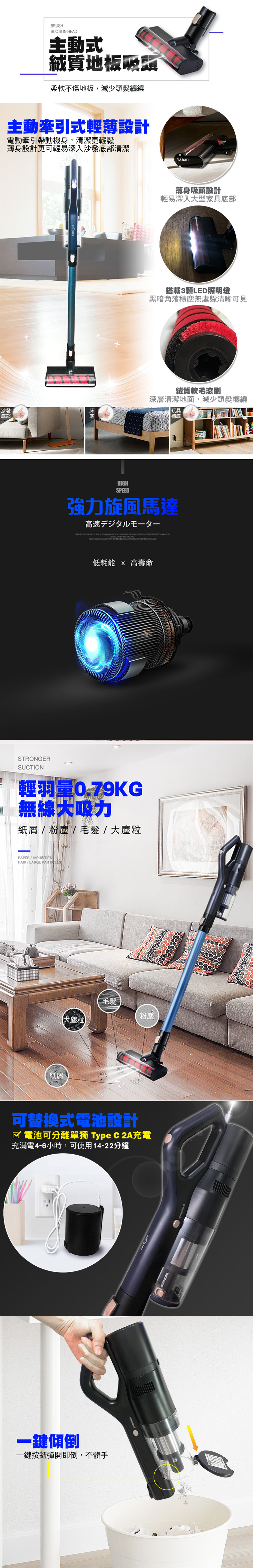 【日本 NICOH】輕量手持直立兩用無線吸塵器 VC-D82