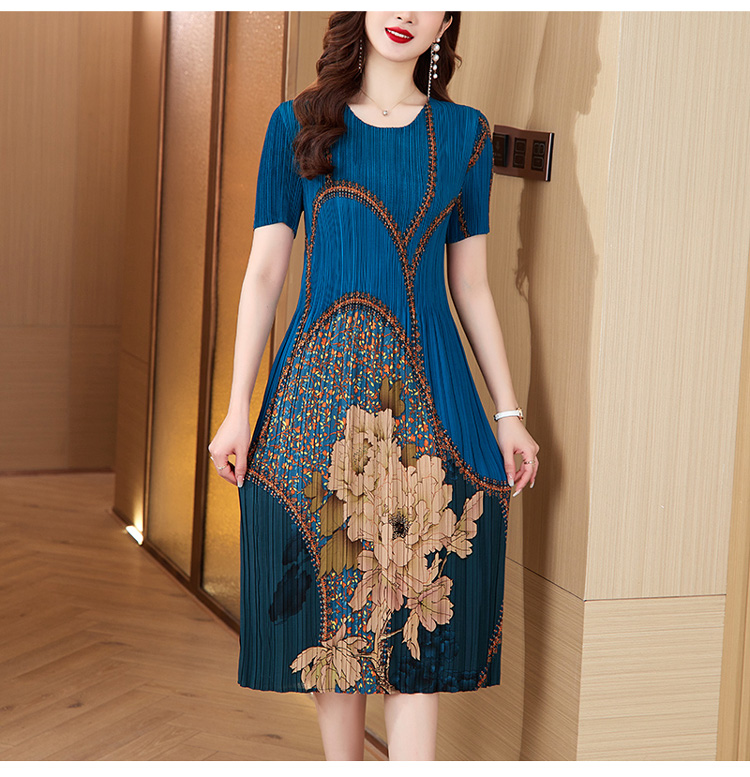 三宅一生風格韓國風琴花漾洋裝