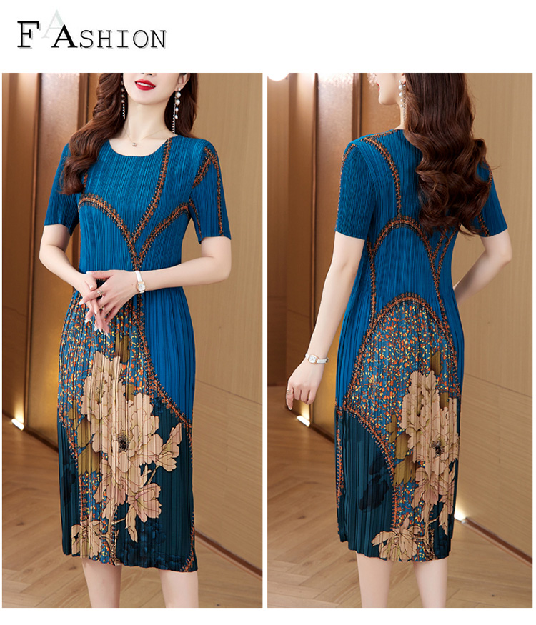 三宅一生風格韓國風琴花漾洋裝