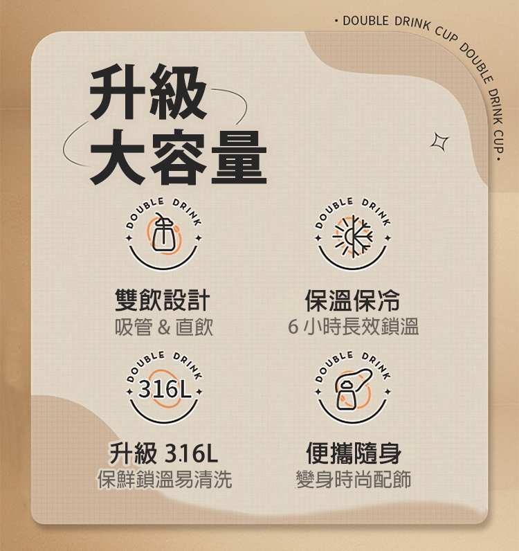 SNOOPY 史努比 大容量 升級優質316不鏽鋼 咖啡杯/辦公杯/馬克杯500ML