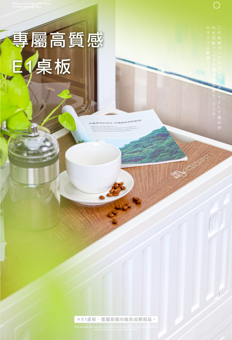 【ANDYMAY2】小丹尼貨櫃五開門折疊收納箱-28L