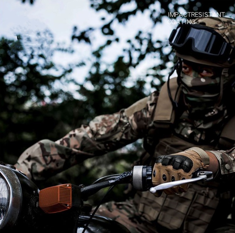 戶外全指騎行戰術手套(四季黑色手套)