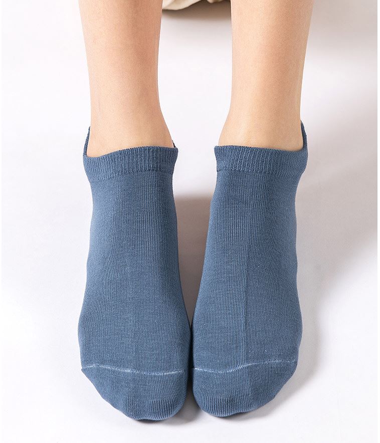 純棉素色女短襪