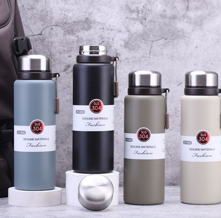 可手提大容量不鏽鋼真空保溫杯-600ml