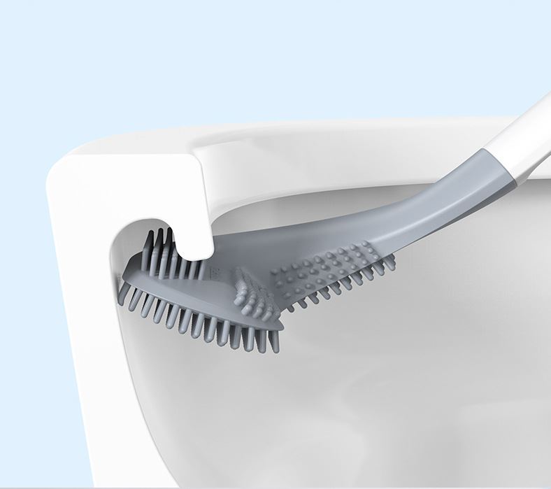 無死角高爾夫矽膠馬桶刷-無底座