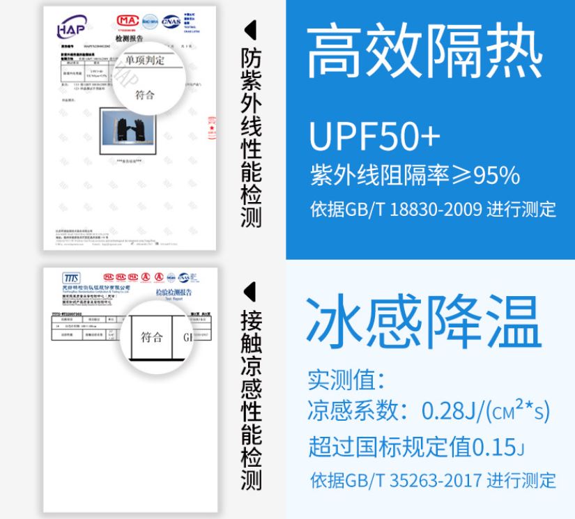 冰絲涼感戶外防曬手套