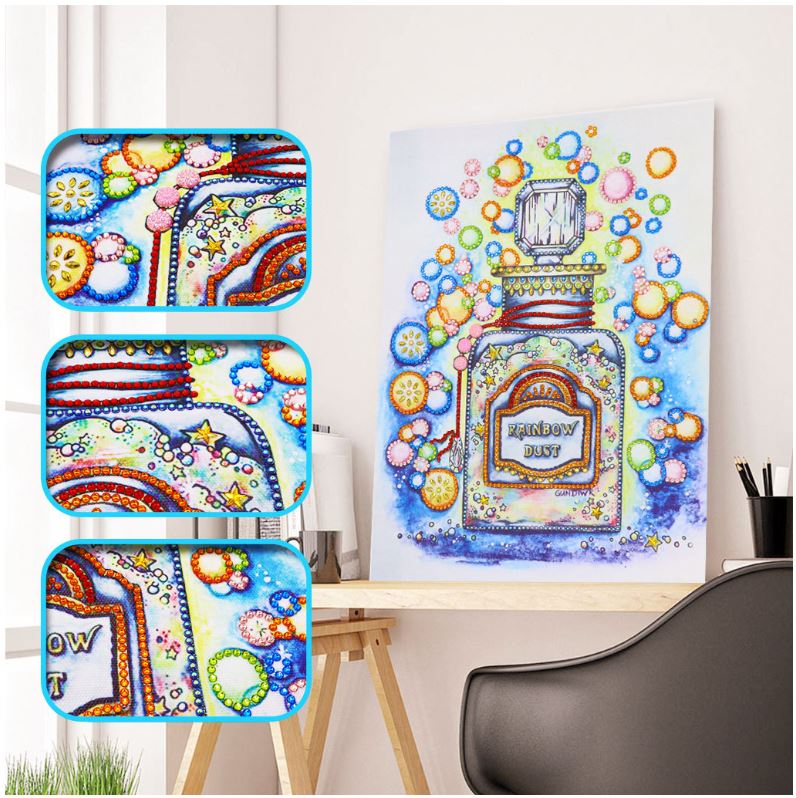 DIY炫彩5D鑽石畫A-F+發光點鑽筆