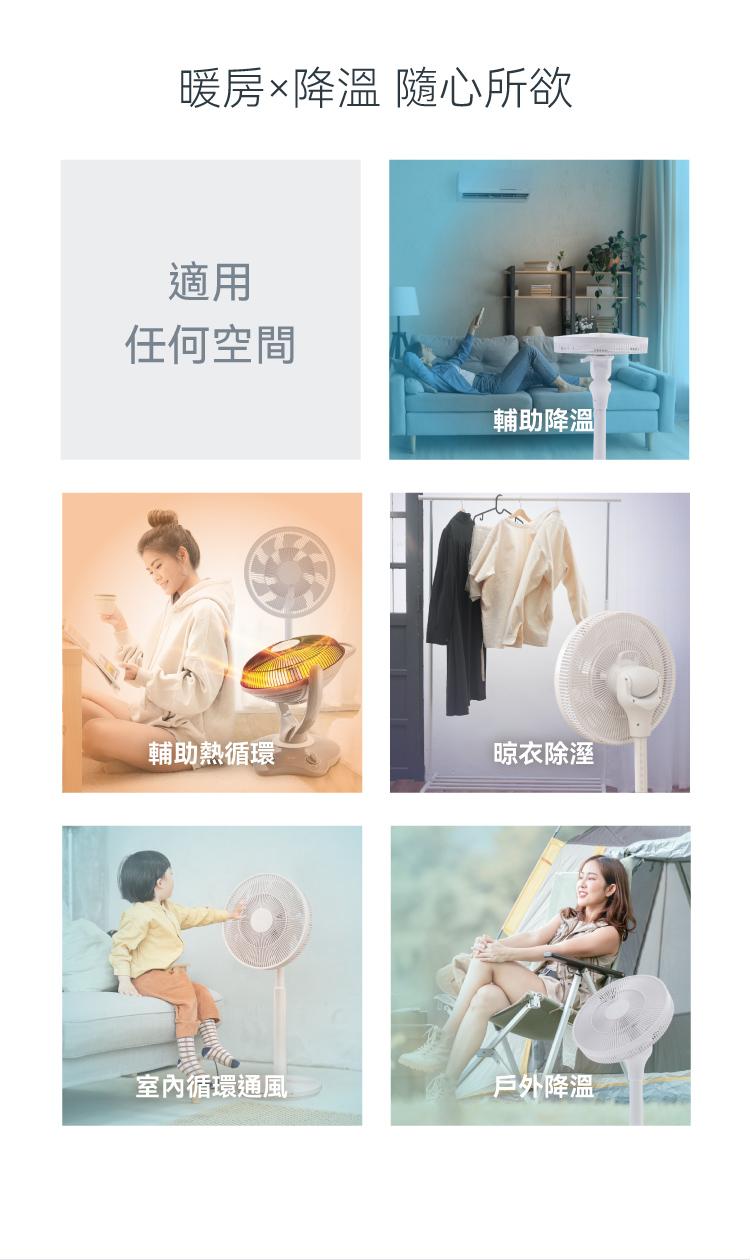 【巧福】磁吸式無線電風扇14吋 UC-614AP  馬達保固兩年/DC扇/電扇/循環扇/節能/森呼吸