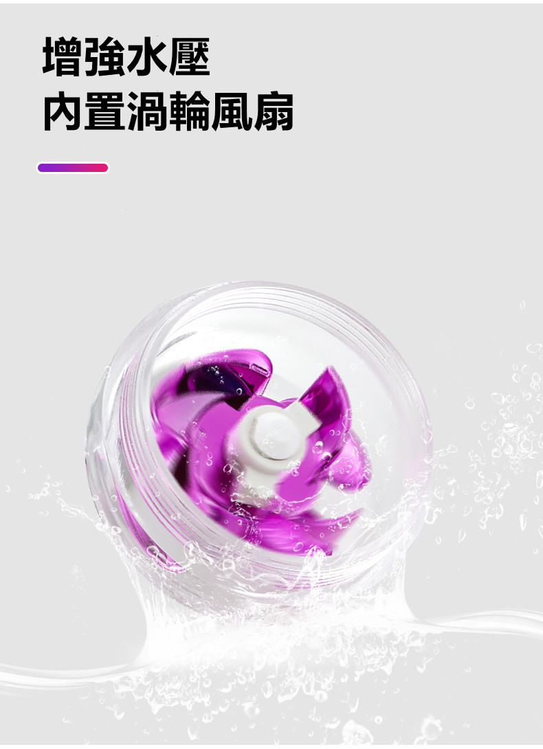 渦輪增壓萬向防濺水龍頭-長款