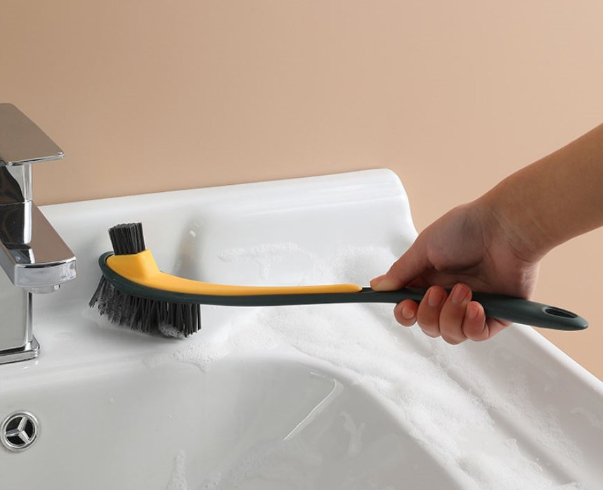 兩用雙頭長柄植毛馬桶刷