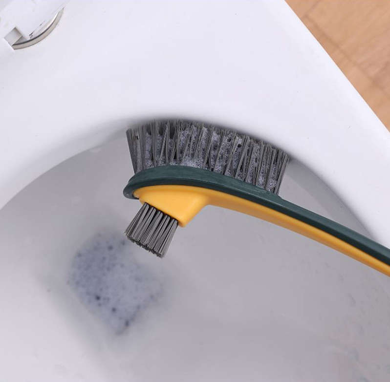 兩用雙頭長柄植毛馬桶刷