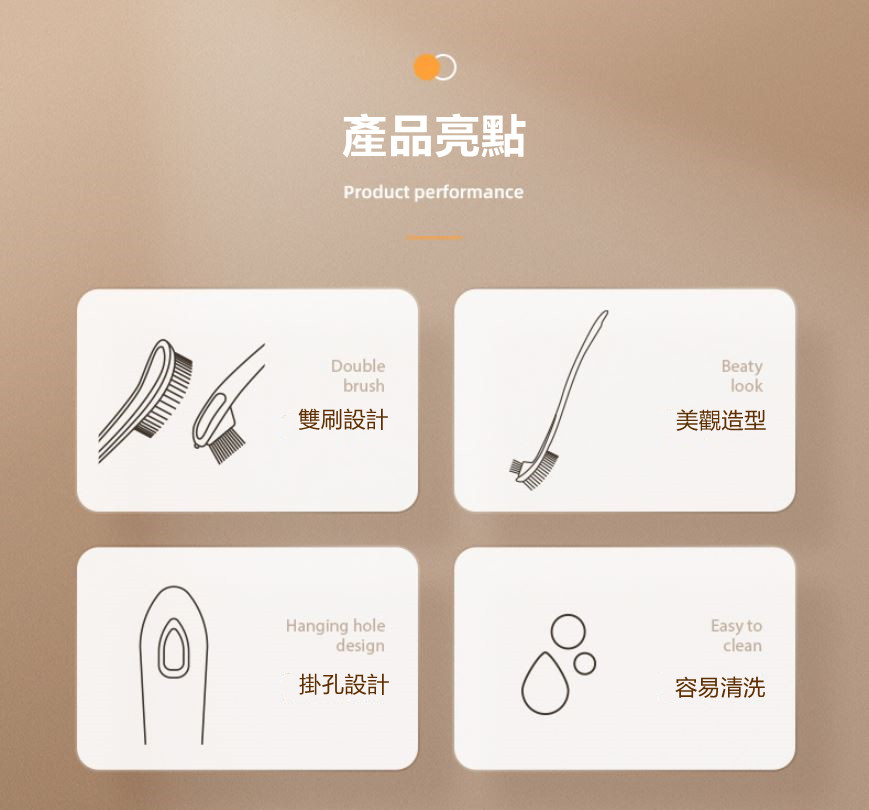 兩用雙頭長柄植毛馬桶刷