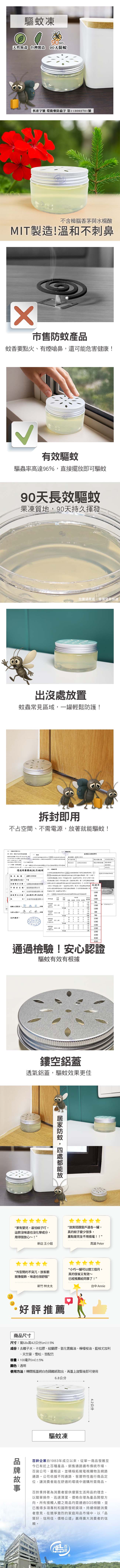 【百鈴】髒會滅驅蚊凍買5罐送1罐(驅蚊凍/天然驅蚊/防蚊必備/室內驅蚊/防蚊必備)