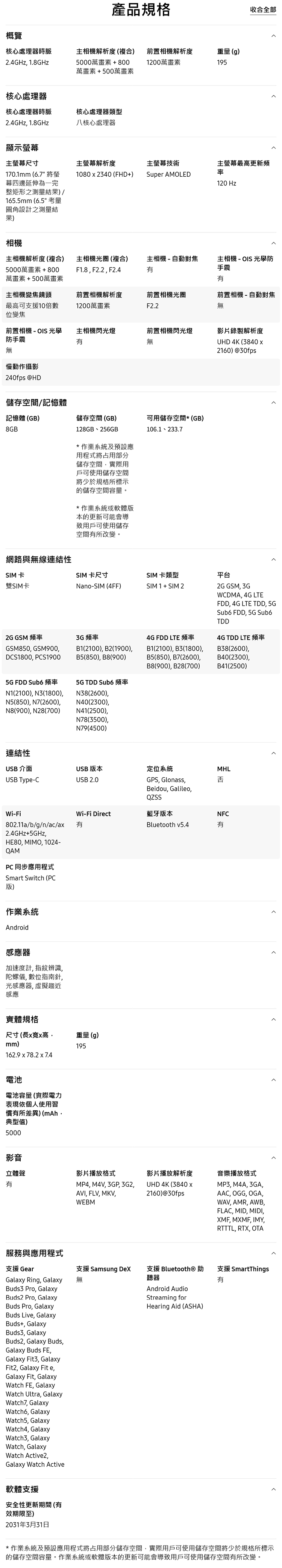 Samsung Galaxy A36 6.7吋(8G/256G) 5G 智慧型手機