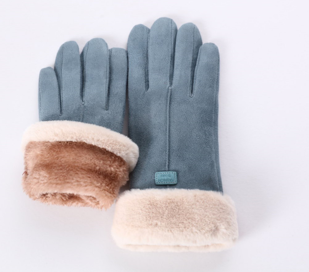 冬季保暖觸屏手套(束口款/絨毛款)