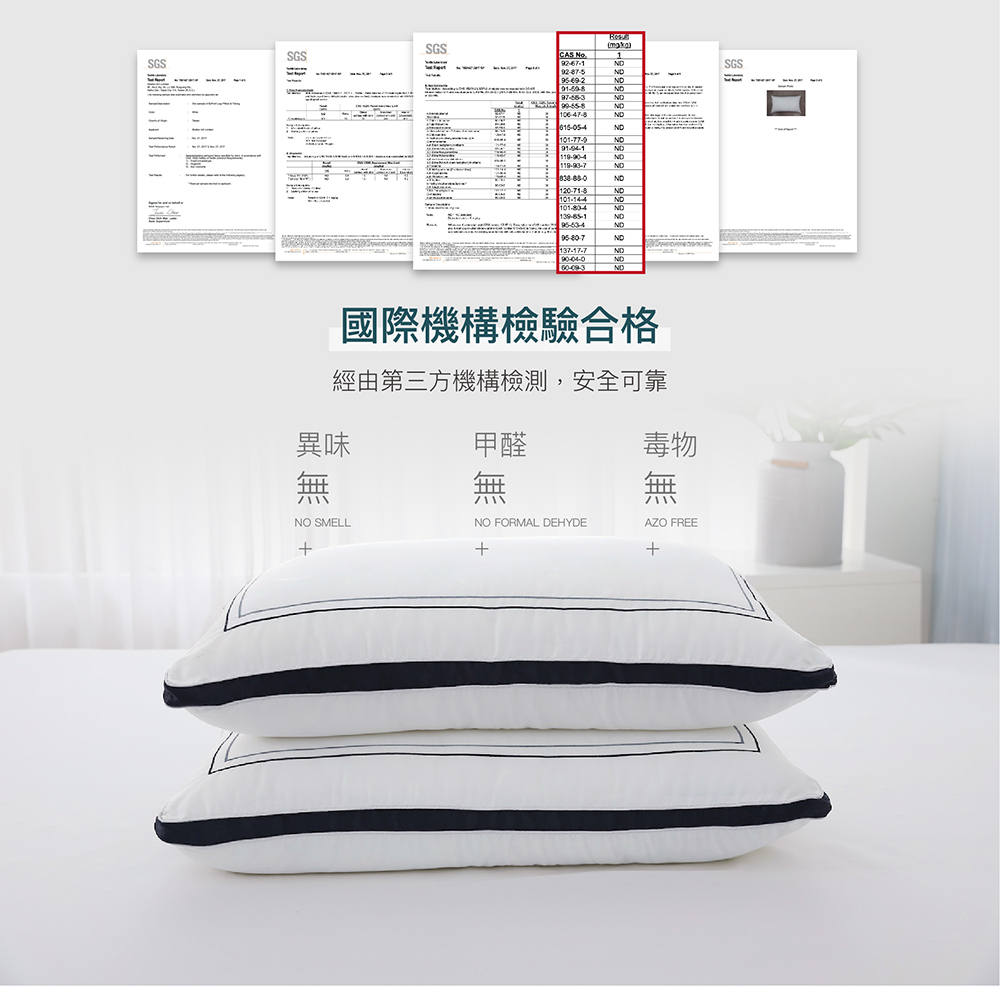 【BEST】六星級飯店棉枕系列 雲柔雙層枕 扭花雲朵枕 羽之超柔棉枕 水鑽超柔立體羽絲枕 抗菌枕 柔軟枕 多款任選 贈3M防潑水大和枕套(灰)