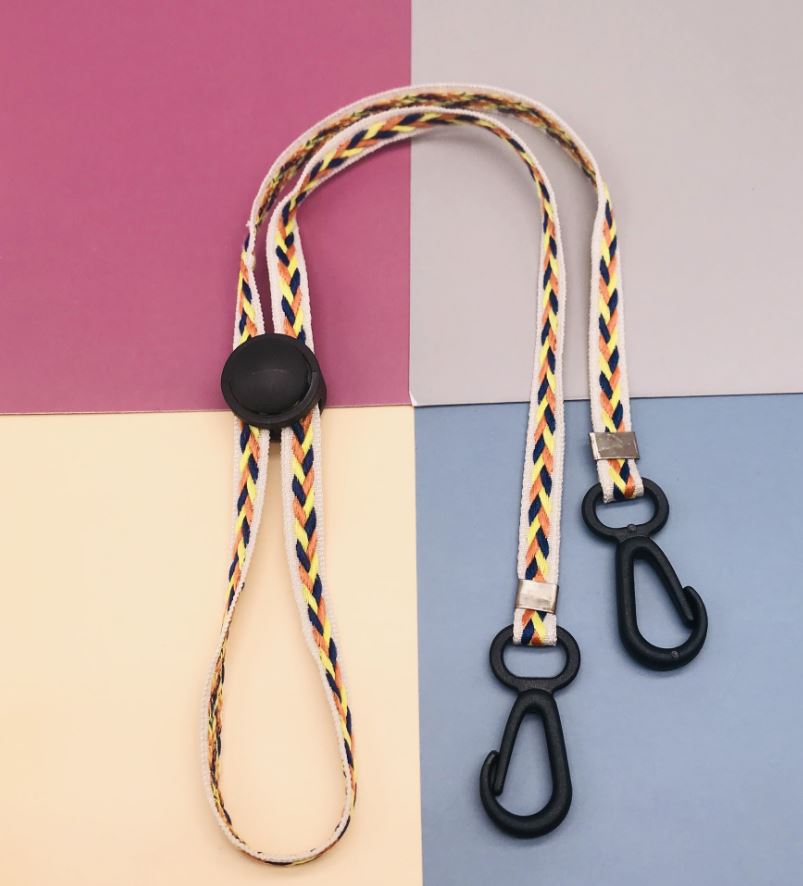 多色編織防丟口罩掛繩-可調節款