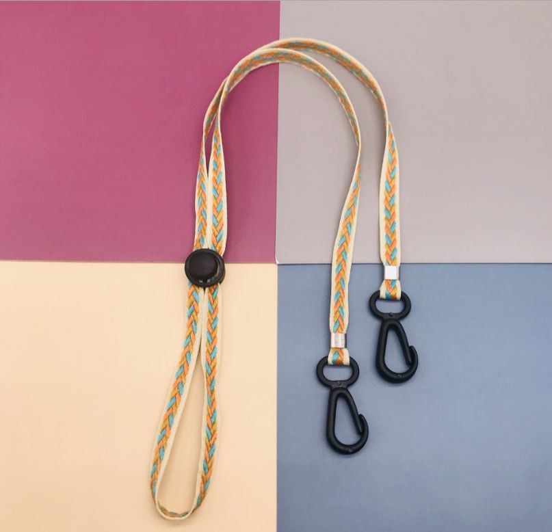 多色編織防丟口罩掛繩-可調節款