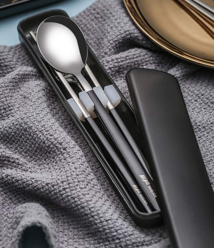 時尚兩用304不鏽鋼餐具組-無盒裝