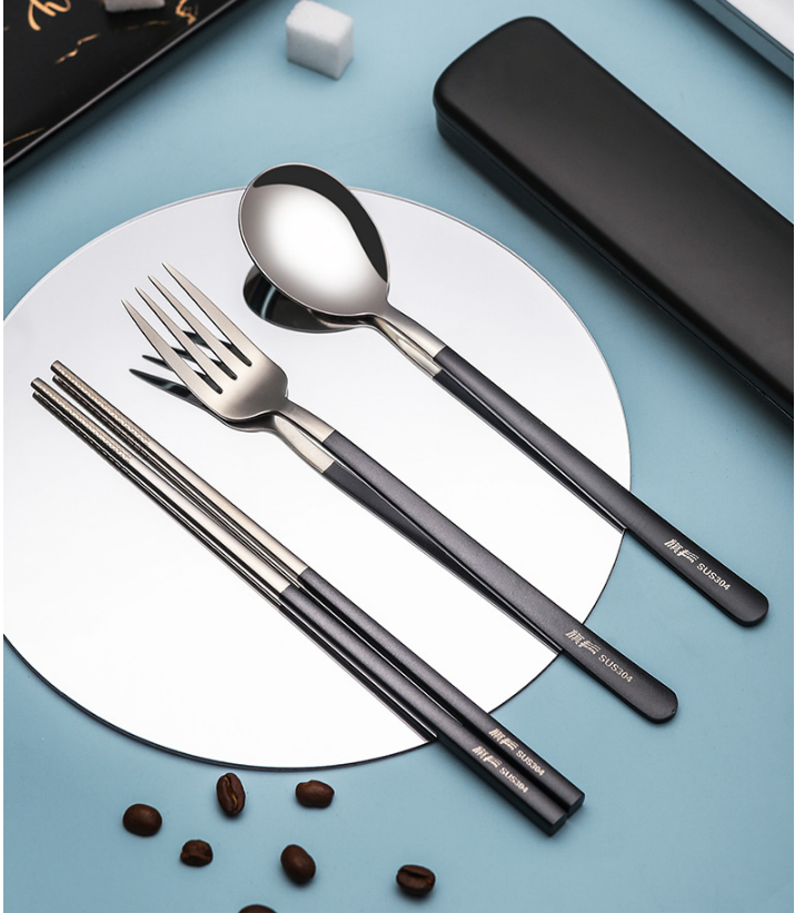 時尚兩用304不鏽鋼餐具組-無盒裝