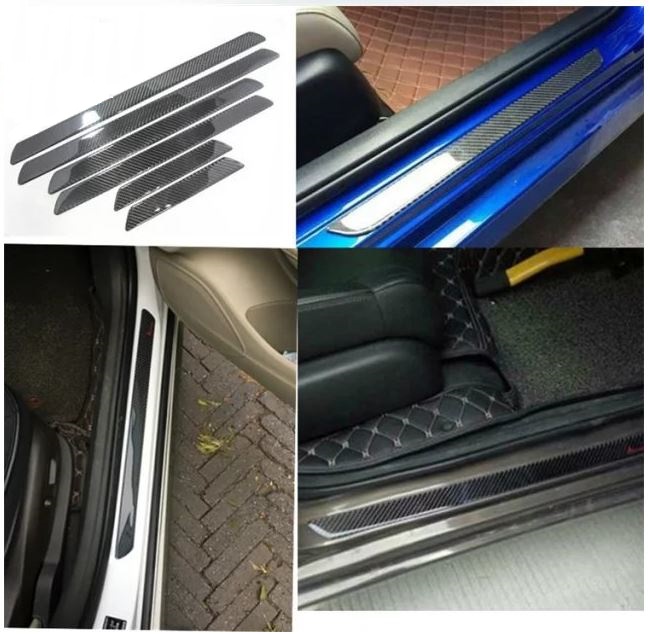 車用迎賓踏板保護貼-印花款/碳纖紋款