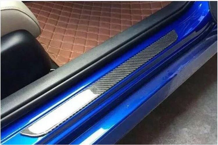 車用迎賓踏板保護貼-印花款/碳纖紋款