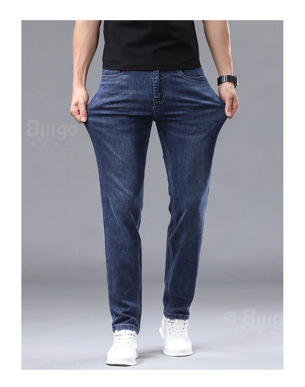 水洗涼感天絲牛仔褲