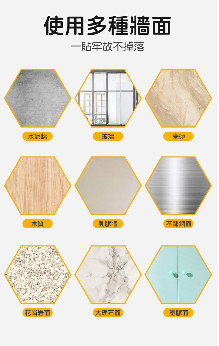 免打孔無痕掛勾透明黏梅花鉤貼