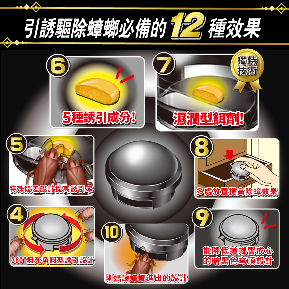 興家安速 蟑螂餌劑 2gx18入(業務用小黑帽)