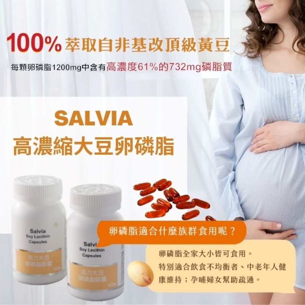 【Salvia】高濃度活力大豆卵磷脂膠囊